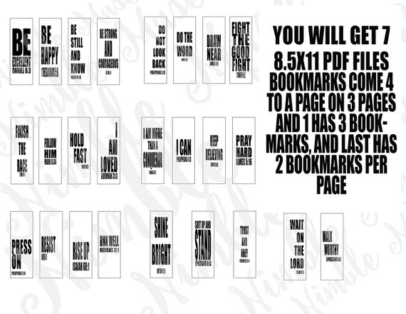 Printable Scripture Bookmarks, Established of 25 Christian Bookmarks, Enthusiasm Estimate Bookmarks, Electronic Bookmark, Printable Bible Verse Bookmark photograph relating to Printable Christian Bookmarks called Printable Scripture Bookmarks, Preset of 25 Christian Bookmarks, Inspiration Quotation Bookmarks, Electronic Bookmark, Printable Bible Verse Bookmark