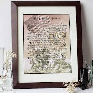 Marine Corps Gift, Personalized Military Gift, Marine Poster, Soldier&#39;s Prayer, Marine Veteran Gift, Retired Marine Printable, USMC Gift
