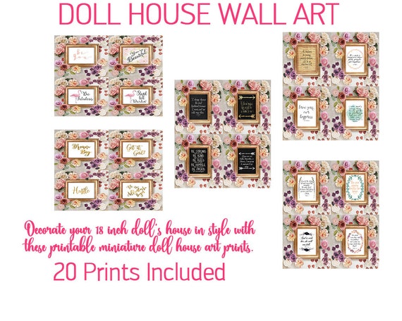 Dollhouse cheap wall decor