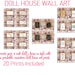 Dollhouse Printable Wall Art, 18 Inch Doll Miniature Prints, Dollhouse ...