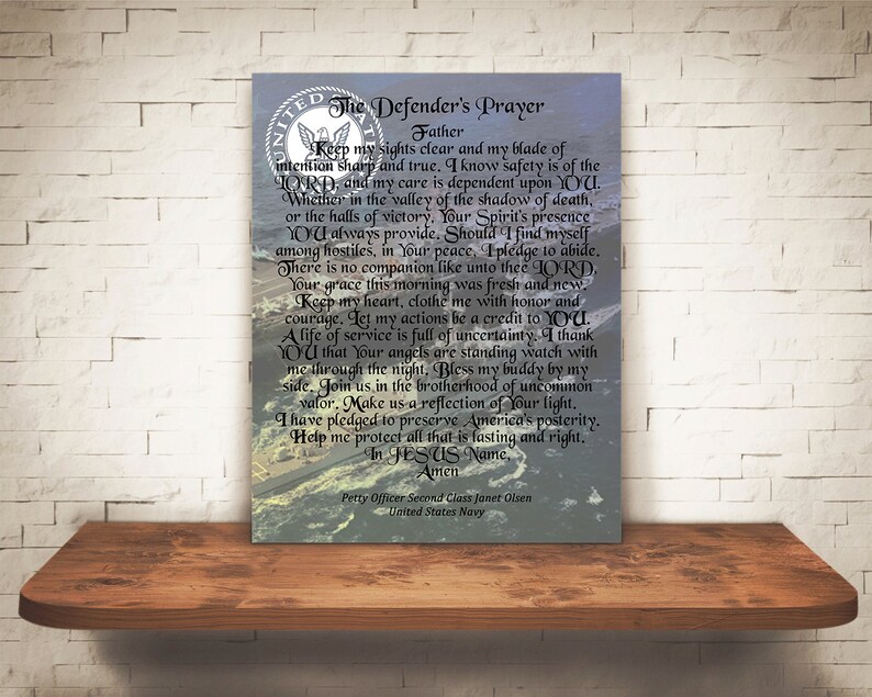 Personalized Navy Gift Military Wall Art Soldier's Etsy