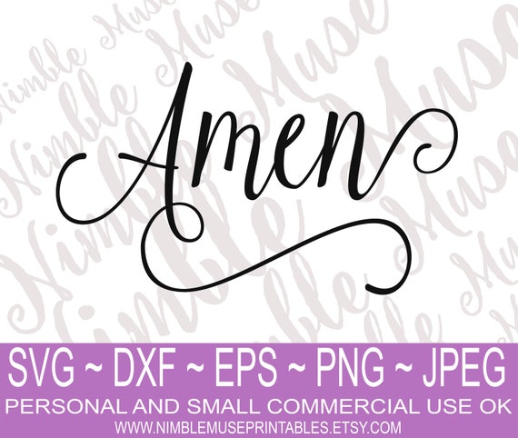 Download Amen Svg Christian Svg Files For Cricut Files For Etsy SVG, PNG, EPS, DXF File
