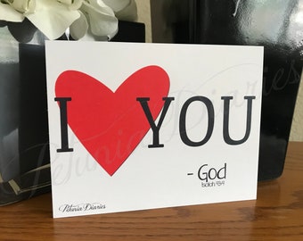 I Love You Set // Valentine's Day cards // notecards // gift set // faith // God // scripture // love