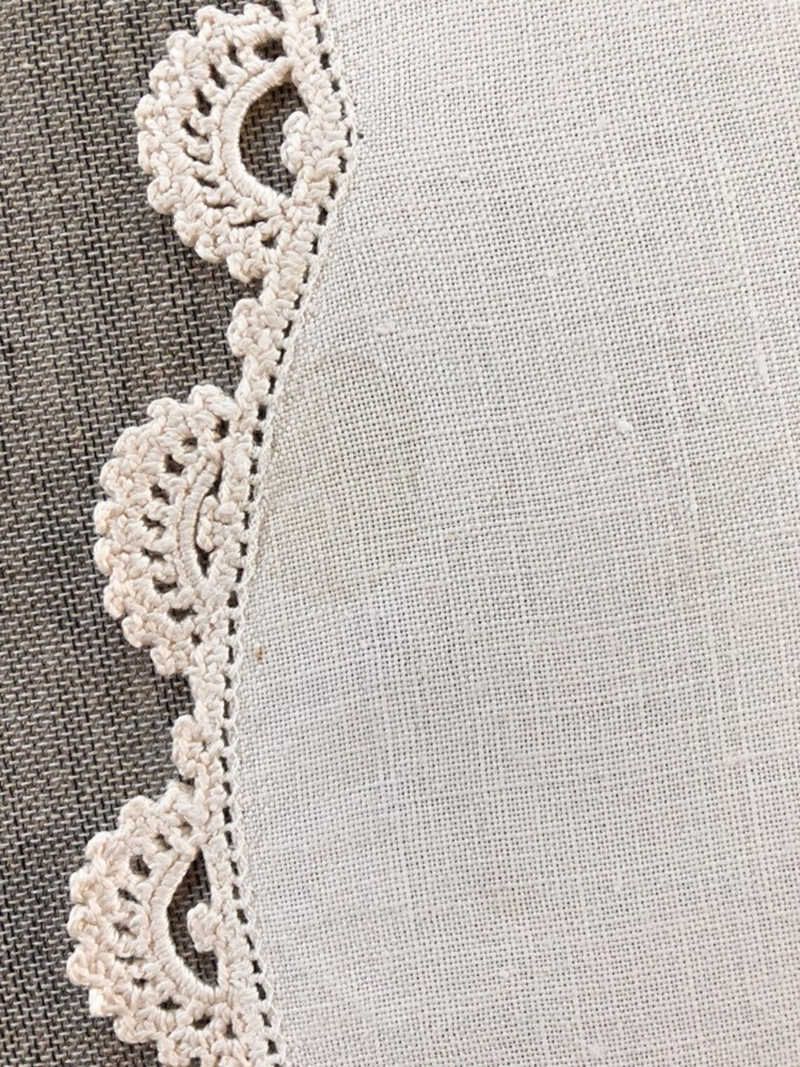 Vintage Embroidered Table Linen floral embroidery on oval Etsy