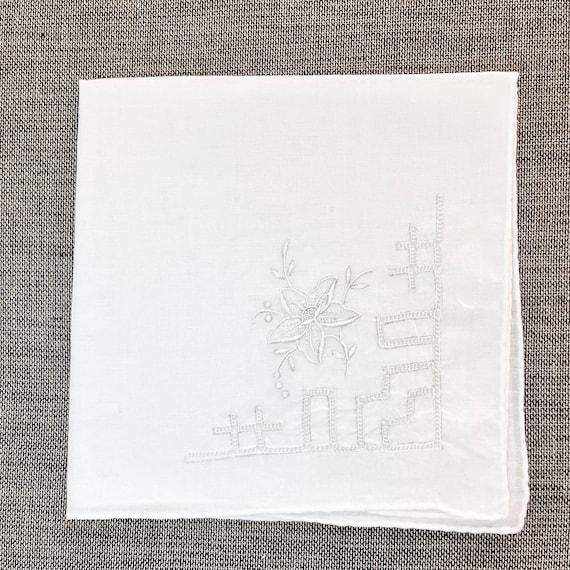 Vintage Handkerchief Bundle, 4 assorted white vin… - image 4