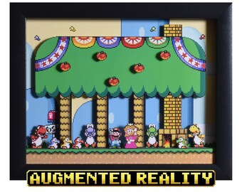 retro game shadow box