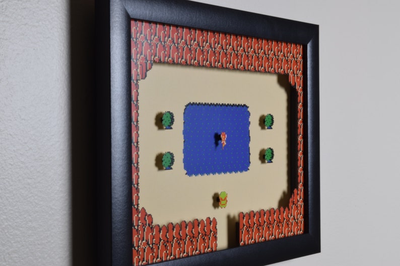 Legend of Zelda Art  The Fairy  NES  Nintendo  3D Shadow image 3