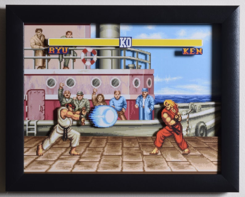 Street Fighter 2 Shadow Box  The Dock  SNES  Super Nintendo image 2