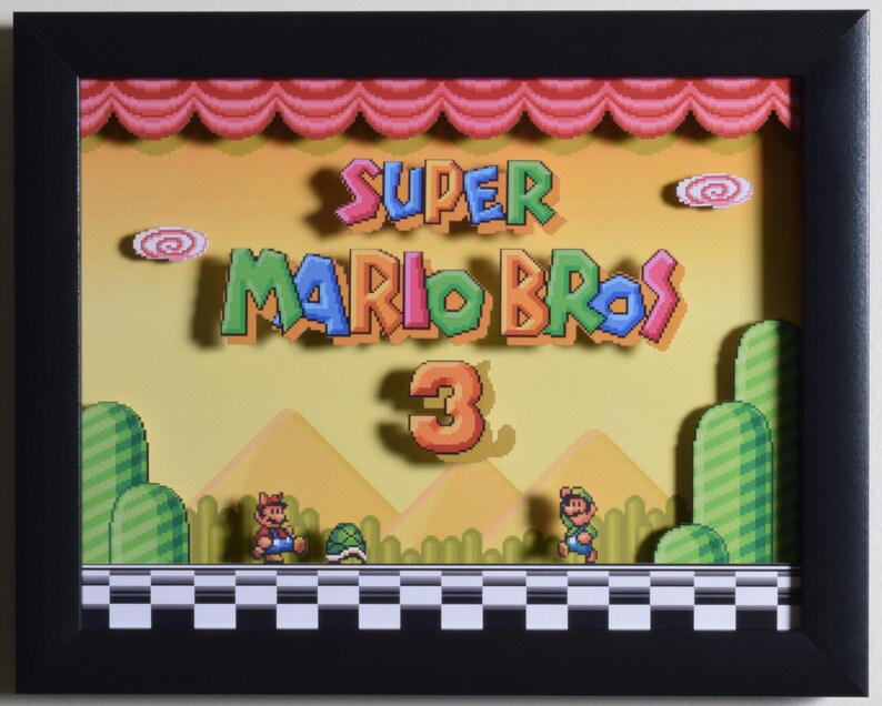 Super Mario All Stars Shadow Box  Super Mario Bros 3  SNES  image 3