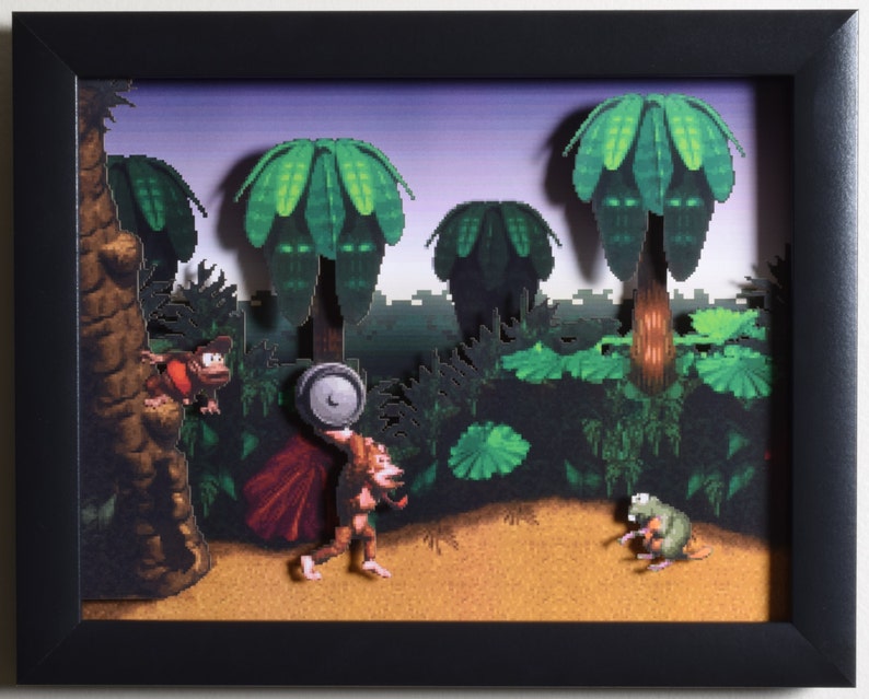 Donkey Kong Country Shadow Box  Jungle Hijinks  SNES  Super image 3