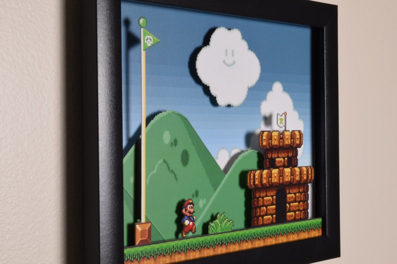 Super Mario All Stars Shadowbox  The Castle  SNES  image 5