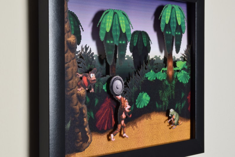 Donkey Kong Country Shadow Box  Jungle Hijinks  SNES  Super image 5