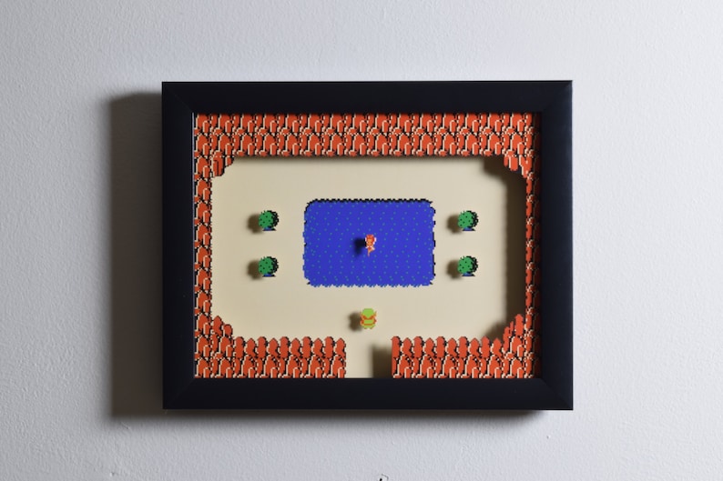 Legend of Zelda Art  The Fairy  NES  Nintendo  3D Shadow image 2