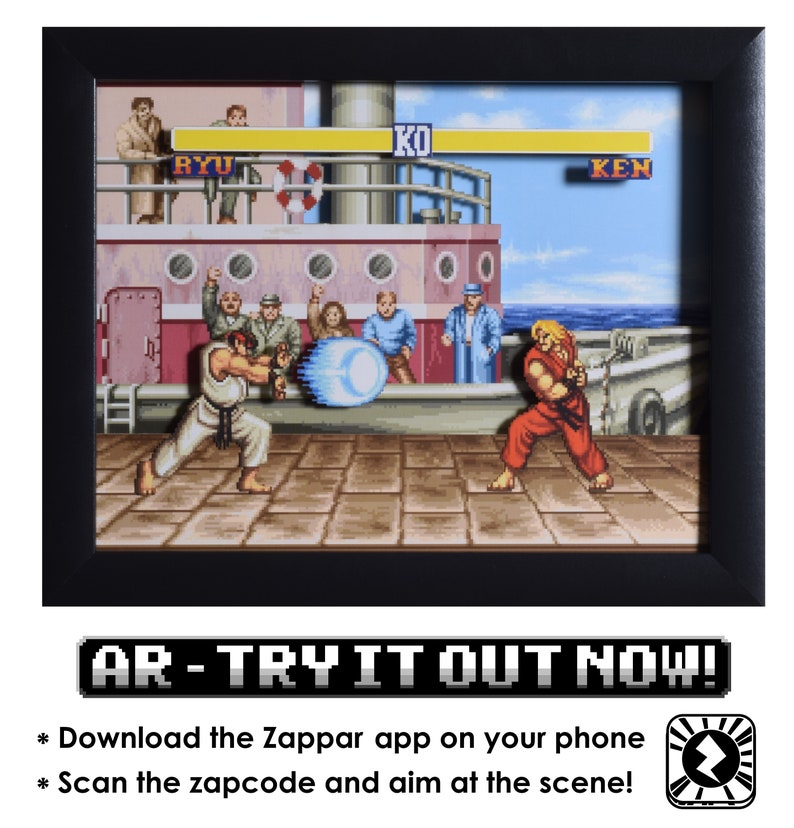 Street Fighter 2 Shadow Box  The Dock  SNES  Super Nintendo image 1