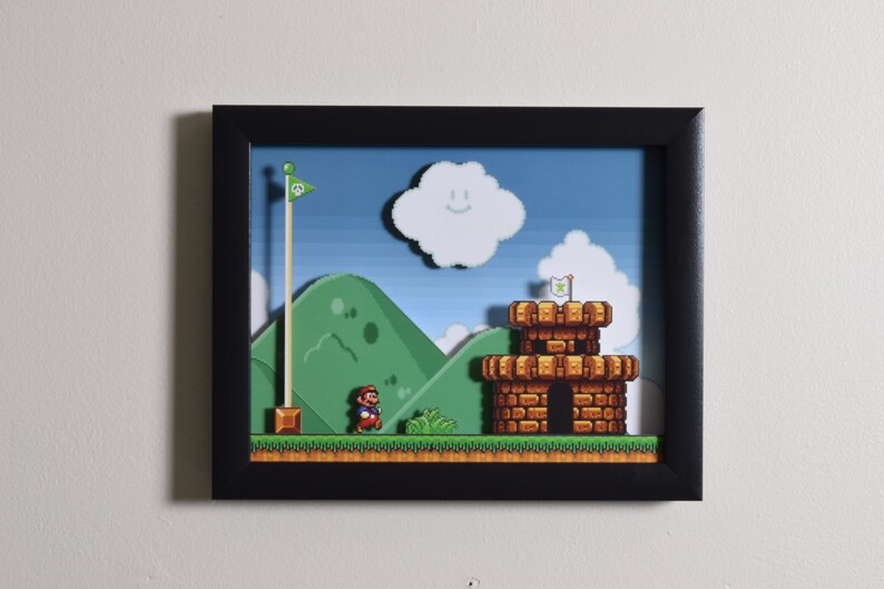 Super Mario All Stars Shadowbox  The Castle  SNES  image 4