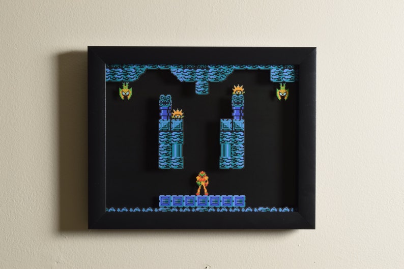 Metroid  Shadow Box  Brinstar  NES  Augmented Reality  3D image 4