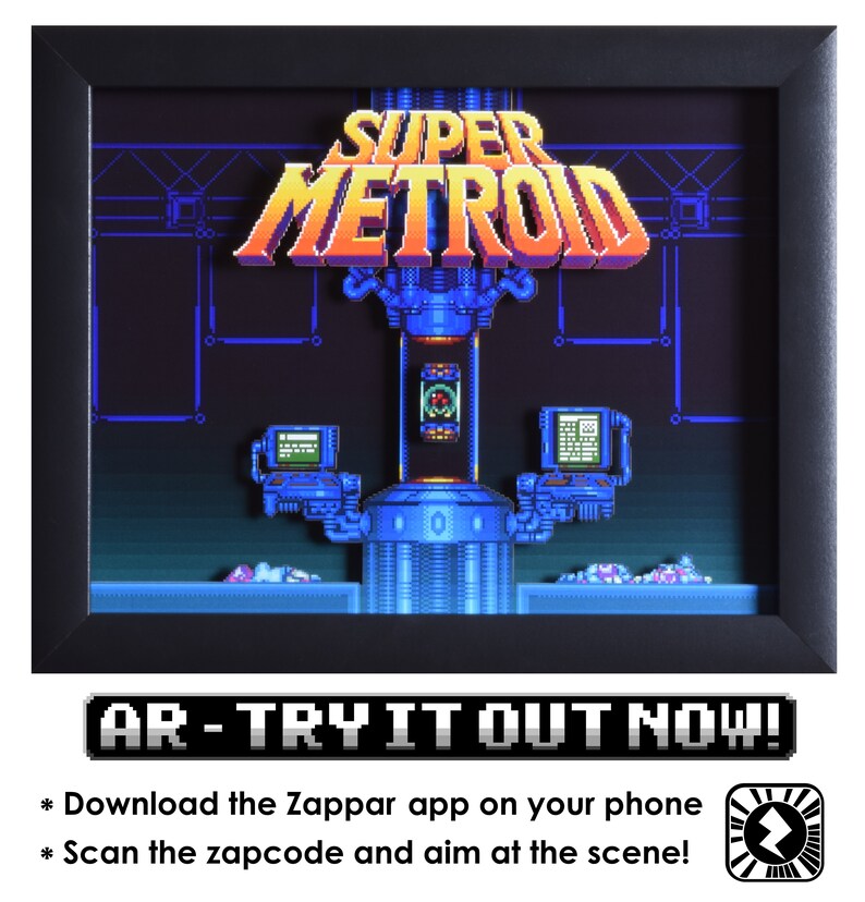 Super Metroid Shadow Box  Title Screen  SNES  Super image 2