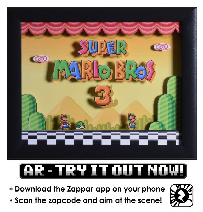 Super Mario All Stars Shadow Box  Super Mario Bros 3  SNES  image 2