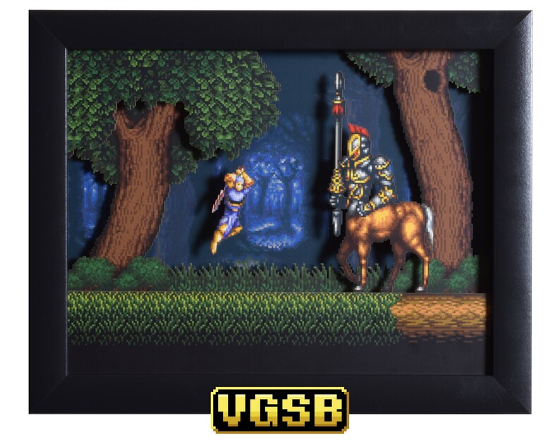 Act Raiser Shadow Box  The Centaur  SNES  Super Nintendo  image 0