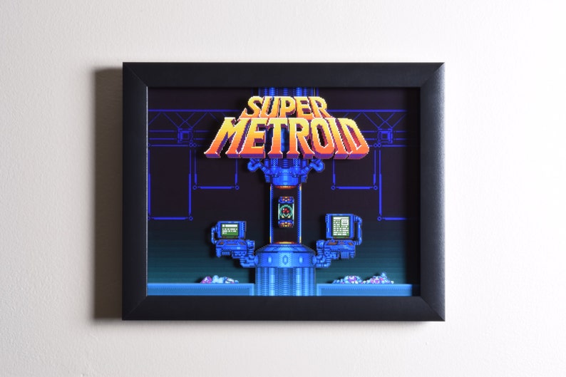 Super Metroid Shadow Box  Title Screen  SNES  Super image 4
