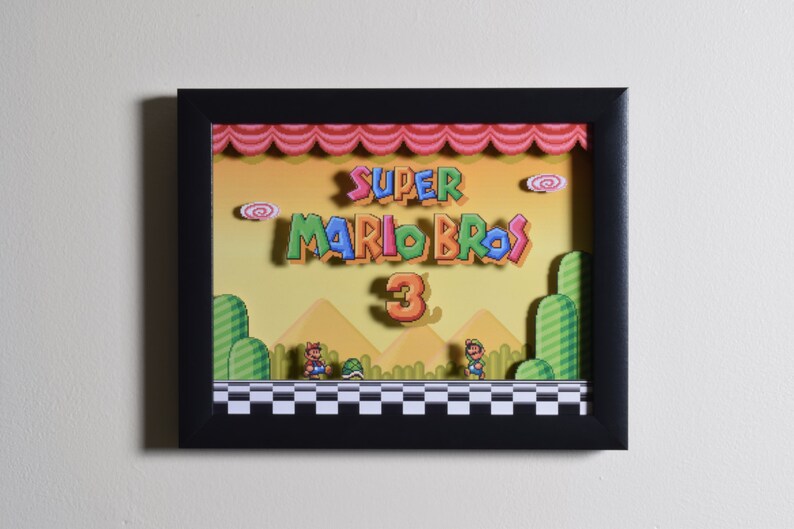 Super Mario All Stars Shadow Box  Super Mario Bros 3  SNES  image 4