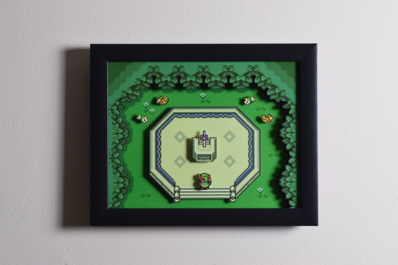 Legend of Zelda Shadow Box  Master Sword  SNES  Super image 4