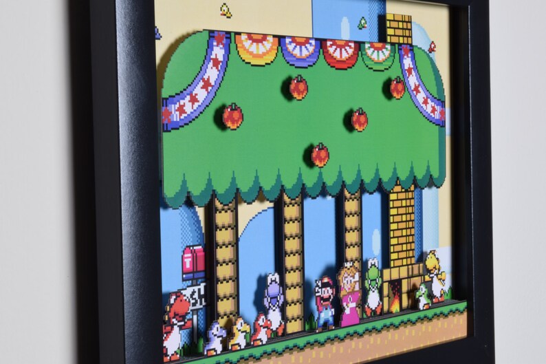 Super Mario World Augmented Reality Shadowbox  Yoshi's image 5
