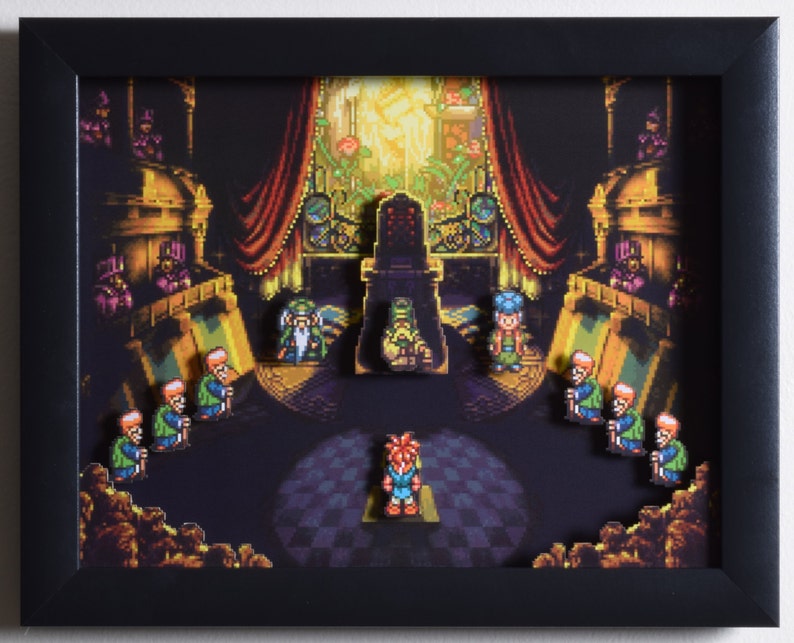 Chrono Trigger Art  Courtroom  SNES  Super Nintendo  3D image 3