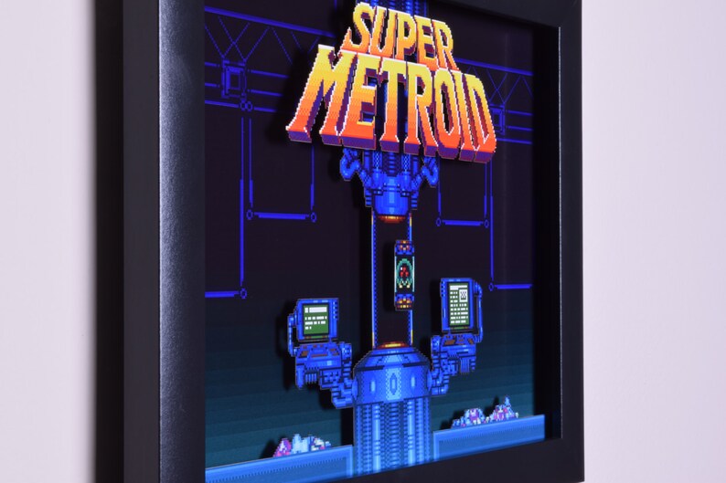Super Metroid Shadow Box  Title Screen  SNES  Super image 5