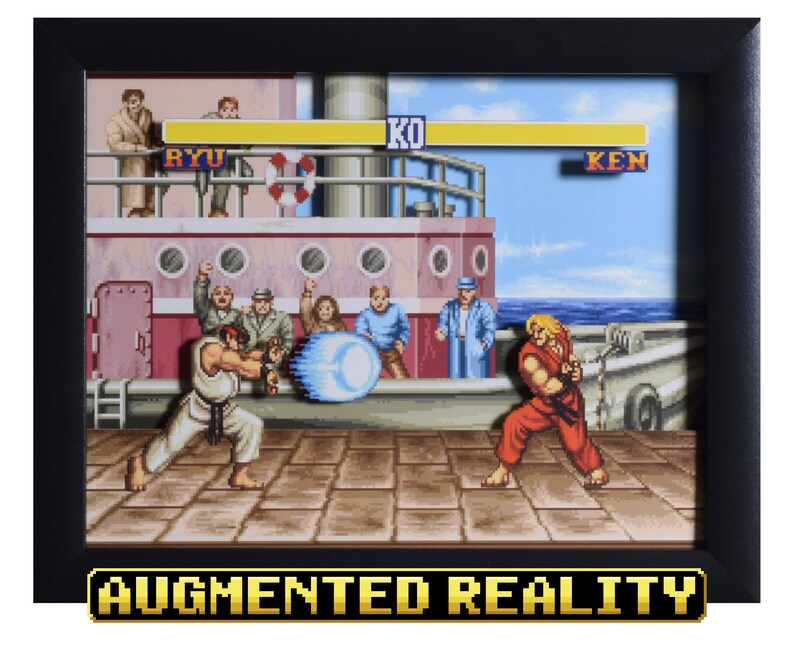 Street Fighter 2 Shadow Box  The Dock  SNES  Super Nintendo image 0