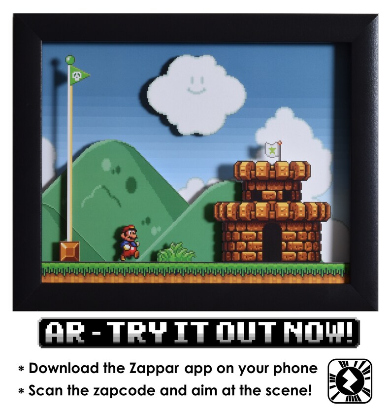 Super Mario All Stars Shadowbox  The Castle  SNES  image 2