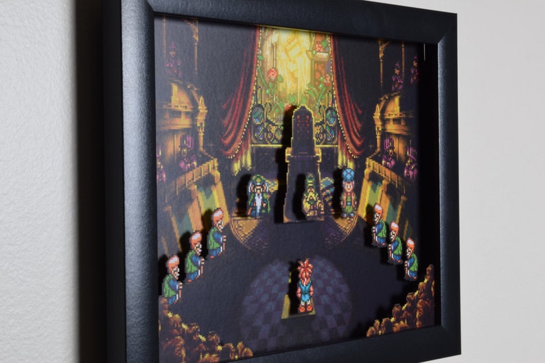 Chrono Trigger Art  Courtroom  SNES  Super Nintendo  3D image 5