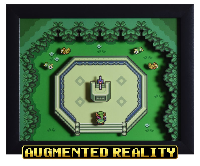 Legend of Zelda Shadow Box  Master Sword  SNES  Super image 0