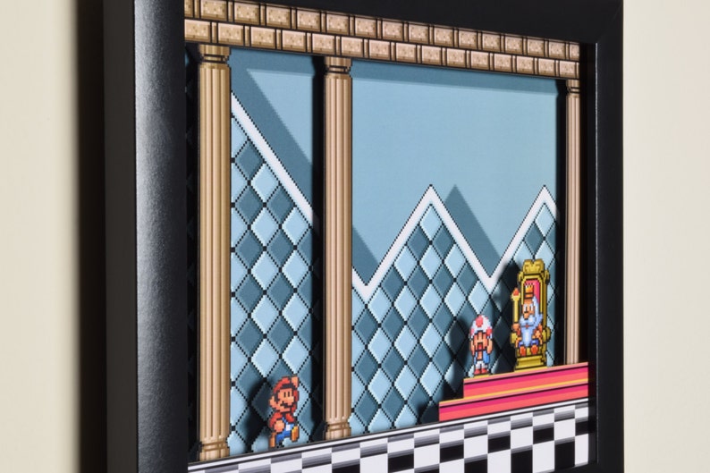 Super Mario All Stars Art  Throne Room  SNES  Super image 3