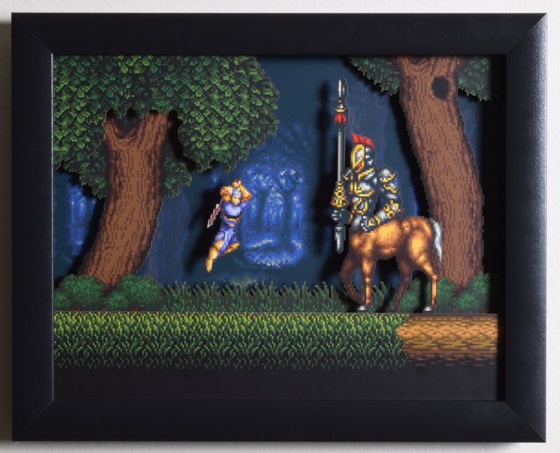 Act Raiser Shadow Box  The Centaur  SNES  Super Nintendo  image 1