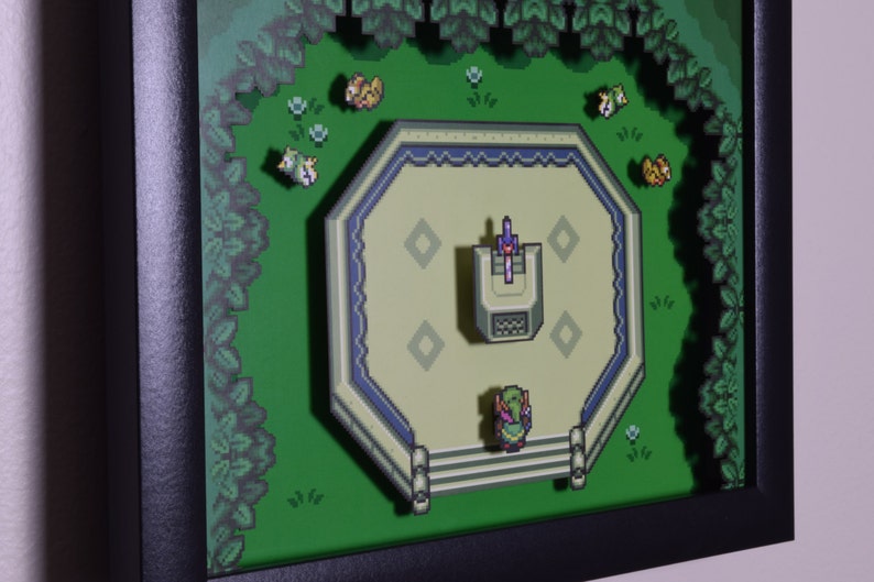 Legend of Zelda Shadow Box  Master Sword  SNES  Super image 5