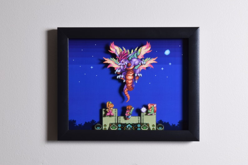 Secret of Mana Augmented Reality Shadowbox  Mana Beast  SNES image 4