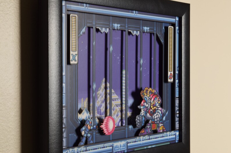 Mega Man X3 Shadow Box  Blizzard Buffalo  SNES  Super image 5