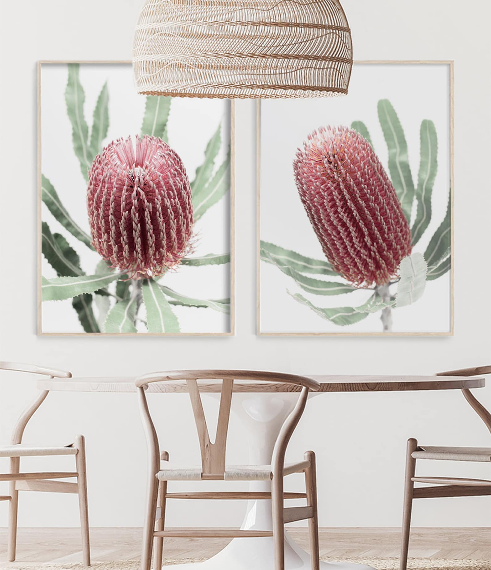 Banksia Print Australian Native Flower Wall Art Modern Etsy Australia