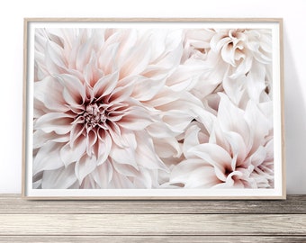 Dahlia Flower Print | Floral Wall Art | Flower Photography Art | Modern Floral Poster Artwork | Flower Photo Print | Bedroom Artwork