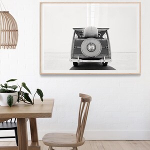 Vintage Surf Poster Black and White Surf Print Coastal Decor Surfer Gifts Surfing Wall Art Photography Retro Surf Van Surf Decor Bild 4