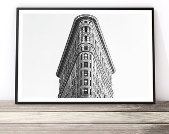 Flatiron Building Print, New York Architectural Print, New York Print, Black and White Art, New York Photography Print, New York City Poster