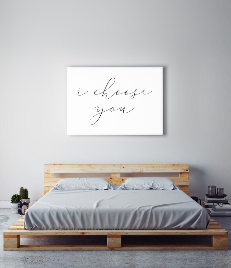Master Bedroom Wall Art Master Bedroom Decor I Choose You | Etsy