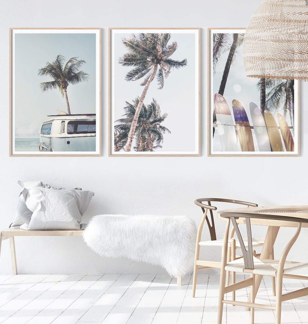 Coastal Prints | Set of 3 Wall Prints | Beach Wall Art | Living Room ...