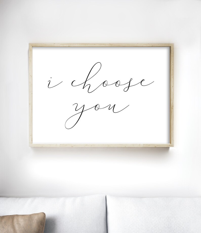 Master Bedroom Wall Art Master Bedroom Decor I Choose You | Etsy