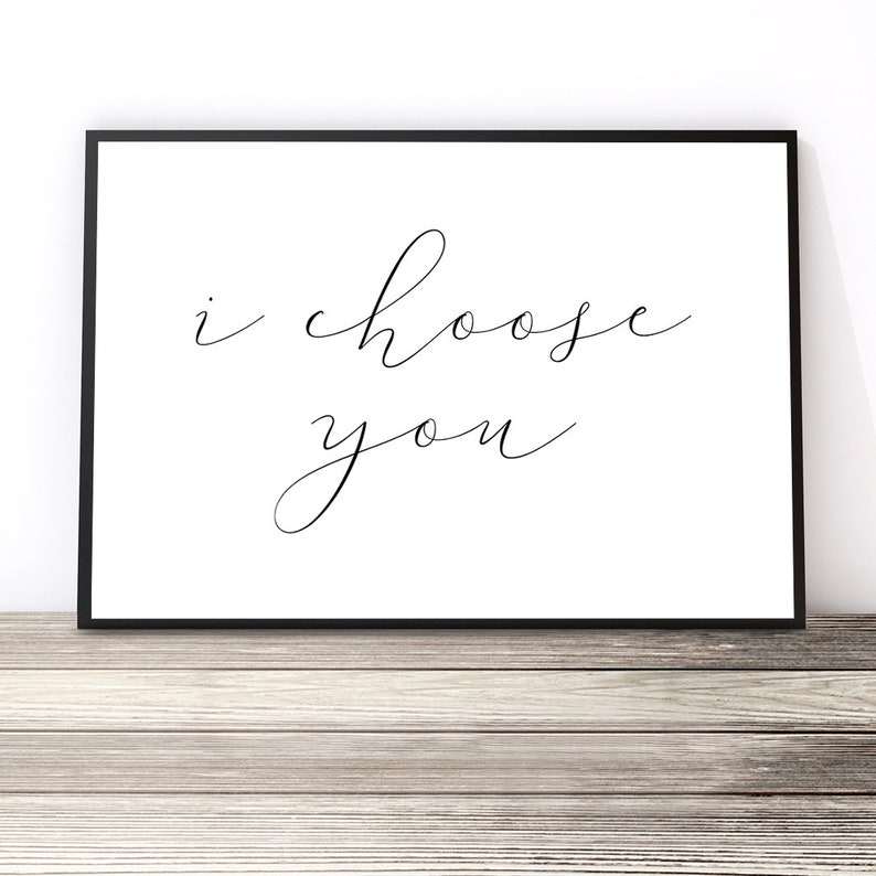 Master Bedroom Wall Art Master Bedroom Decor I Choose You | Etsy