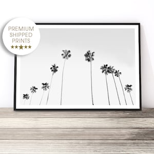 California Palm Tree Print, Tropical Wall Art, Beach Wall Decor ...