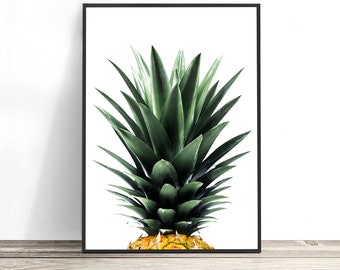 Pineapple Print, Kitchen Art Print, Tropical Print, Pineapple Decor, Pineapple Wall Art, Tropical Decor, Tropical Art, Pineapple Poster