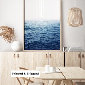 Ocean Wall Art Photography Print | Waves Seascape, Coastal Wall Decor, Deep Blue Art, Beach House Decor, Bedroom, Large Living Room Print