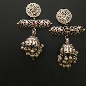 Silver shop jhumkas online